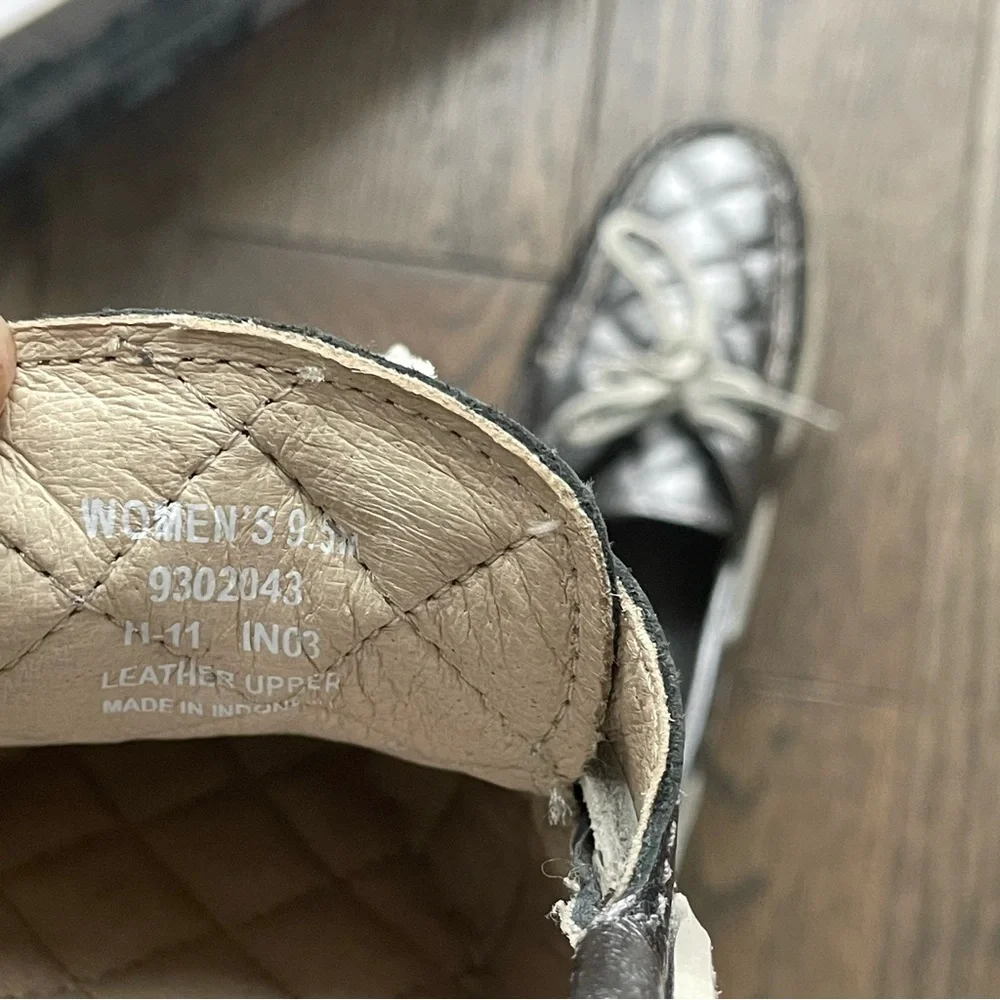 Sperry Quilted Metallic Boat Shoes - Picture 4 of 6